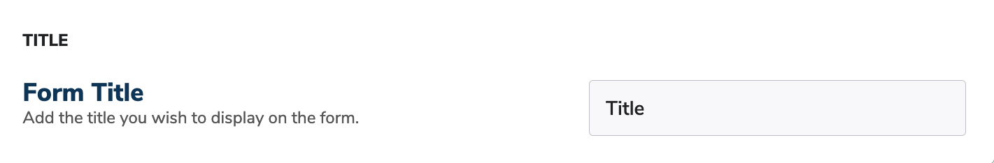 Forms Title Forms Title